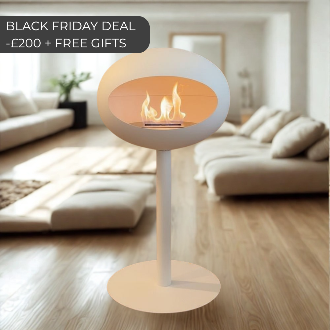 LUMORA ONE | Scandinavian Free-Standing Ethanol Fireplace