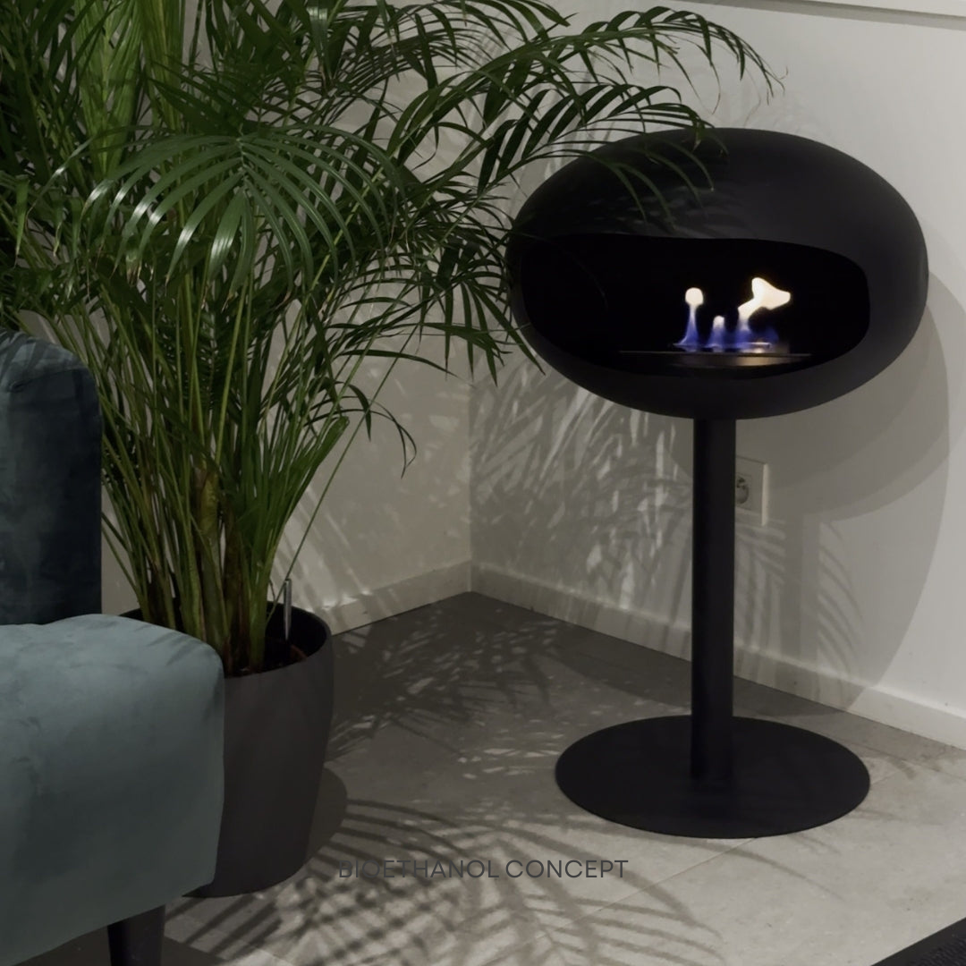 LUMORA ONE | Scandinavian Free-Standing Ethanol Fireplace