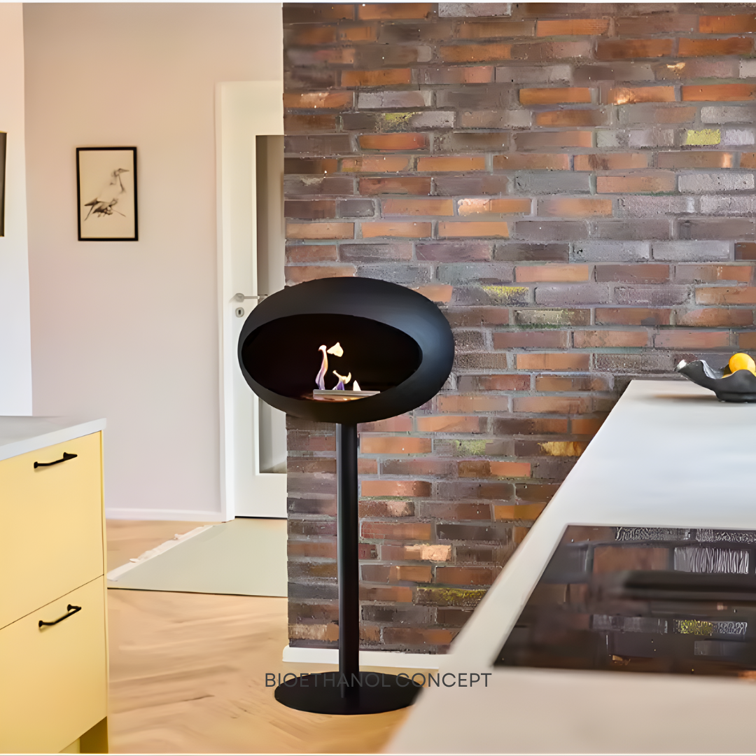 LUMORA ONE | Scandinavian Free-Standing Ethanol Fireplace