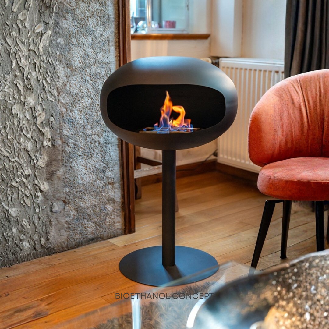LUMORA ONE | Scandinavian Free-Standing Ethanol Fireplace