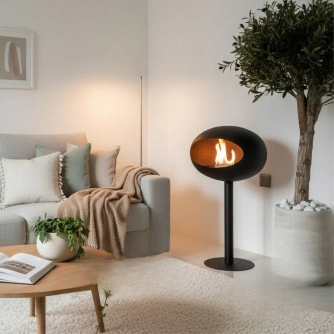 LUMORA ONE | Scandinavian Free-Standing Ethanol Fireplace