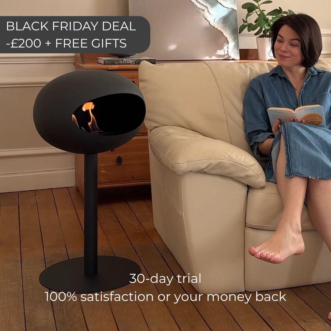 LUMORA ONE | Scandinavian Free-Standing Ethanol Fireplace