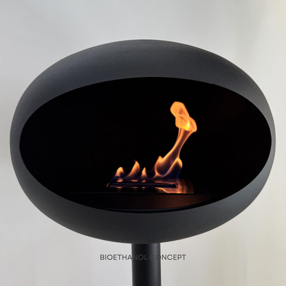 LUMORA ONE | Scandinavian Free-Standing Ethanol Fireplace