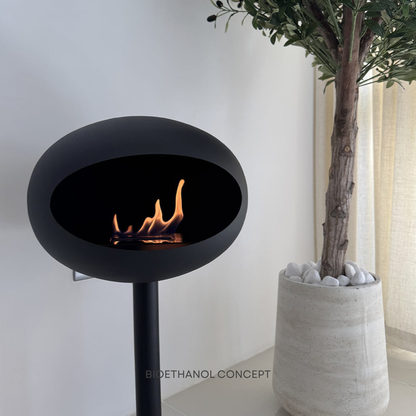 LUMORA ONE | Scandinavian Free-Standing Ethanol Fireplace